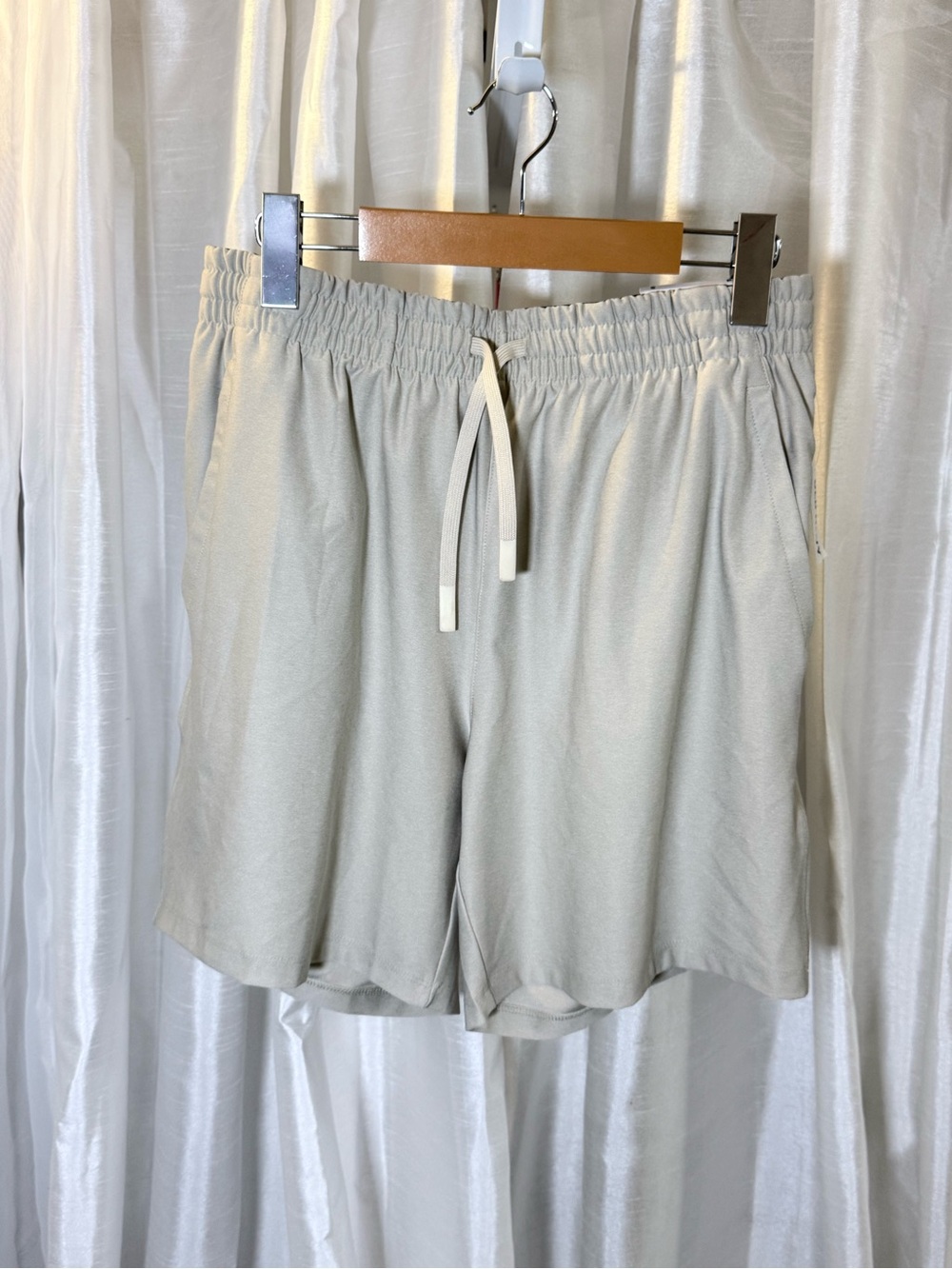 Old Navy Light Beige Drawstring Athletic Shorts